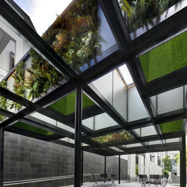 Vertical Greening a Condominium Common Area