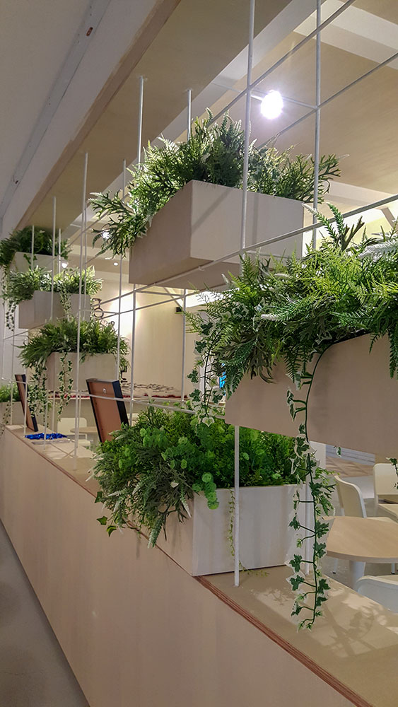 Indoor artificial plants for Monkey Cafe
